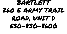 Bartlett 260 E Army Trail Road, Unit D 630 830 8600