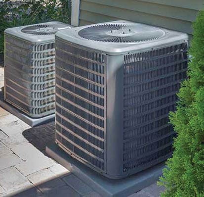 63125165 - technician is checking air conditioner