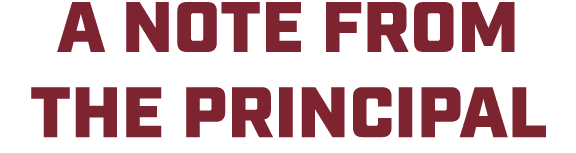a note from the principal