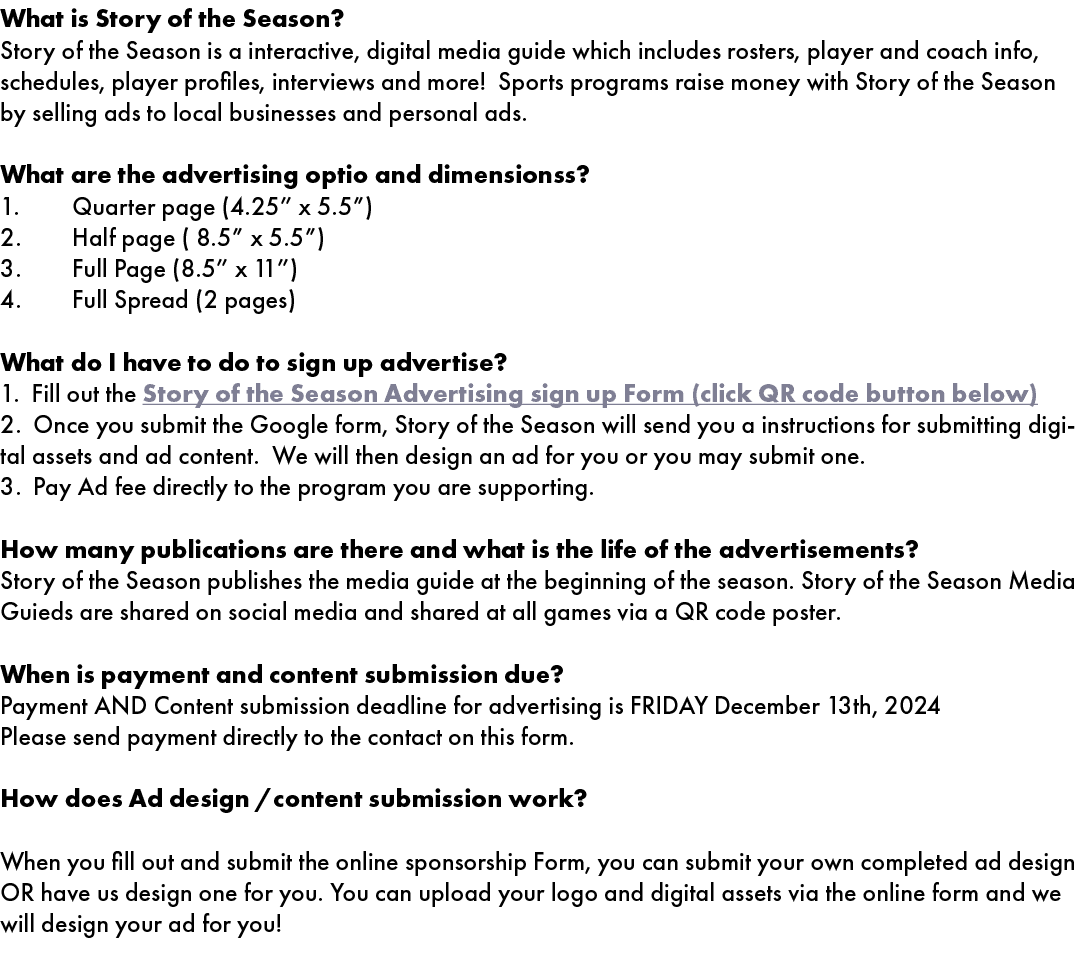 What is Story of the Season? Story of the Season is a interactive, digital media guide which includes rosters, player...