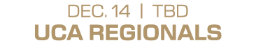 dec. 14 | tbd uca regionals