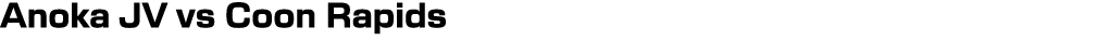 Anoka JV vs Coon Rapids