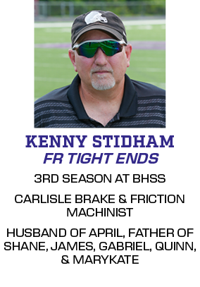 3RD SEASON AT BHSS CARLISLE BRAKE & FRICTION MACHINIST HUSBAND OF APRIL, FATHER OF SHANE, JAMES, GABRIEL, QUINN, & MA...