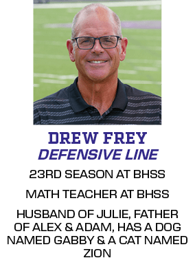 23RD SEASON AT BHSS MATH TEACHER AT BHSS HUSBAND OF JULIE, FATHER OF ALEX & ADAM, HAS A DOG NAMED GABBY & A CAT NAMED...