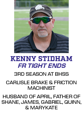 3RD SEASON AT BHSS CARLISLE BRAKE & FRICTION MACHINIST HUSBAND OF APRIL, FATHER OF SHANE, JAMES, GABRIEL, QUINN, & MA...