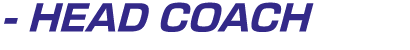  HEAD COACH