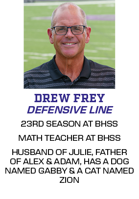 23RD SEASON AT BHSS MATH TEACHER AT BHSS HUSBAND OF JULIE, FATHER OF ALEX & ADAM, HAS A DOG NAMED GABBY & A CAT NAMED...