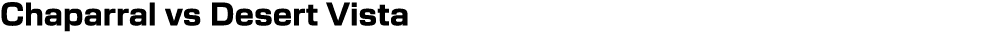 Chaparral vs Desert Vista
