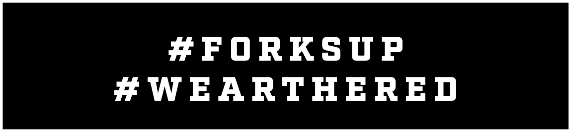 #ForksUp #WearTheRed