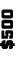 $500