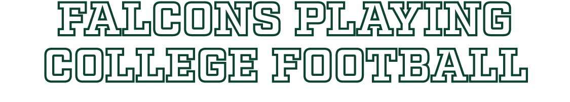Falcons Playing College Football