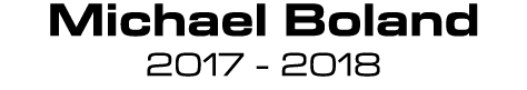 Michael Boland 2017 2018 