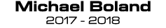 Michael Boland 2017 2018 