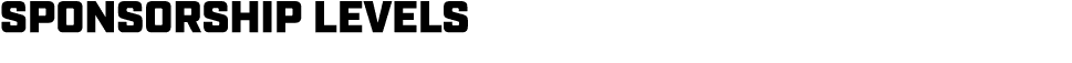 SPONSORSHIP LEVELS