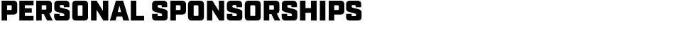 PERSONAL SPONSORSHIPS