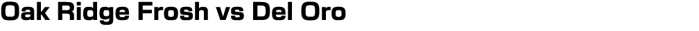Oak Ridge Frosh vs Del Oro