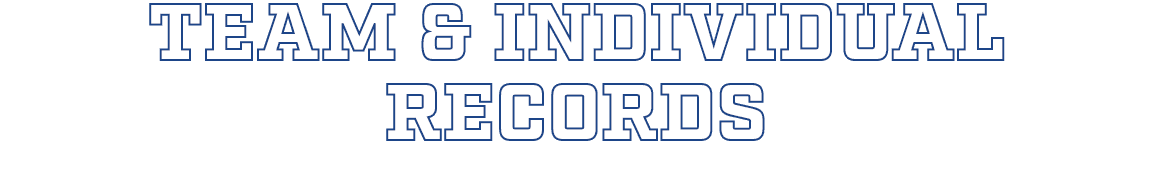 team & individual Records