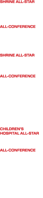 SHRINE ALL-STAR David Presser Ross Harmon Dylan Seiter 2011 ALL-CONFERENCE Mike Edwards Lukas Otto Craig Evans Collin...