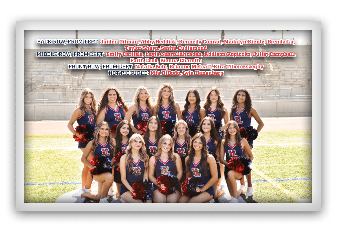 BACK ROW, FROM LEFT: Jaiden Gilman, Abby Reddick, Kennedy Conrad, Madalyn Kientz, Brenda Lu, Taylor Sharp, Sasha Eudi...