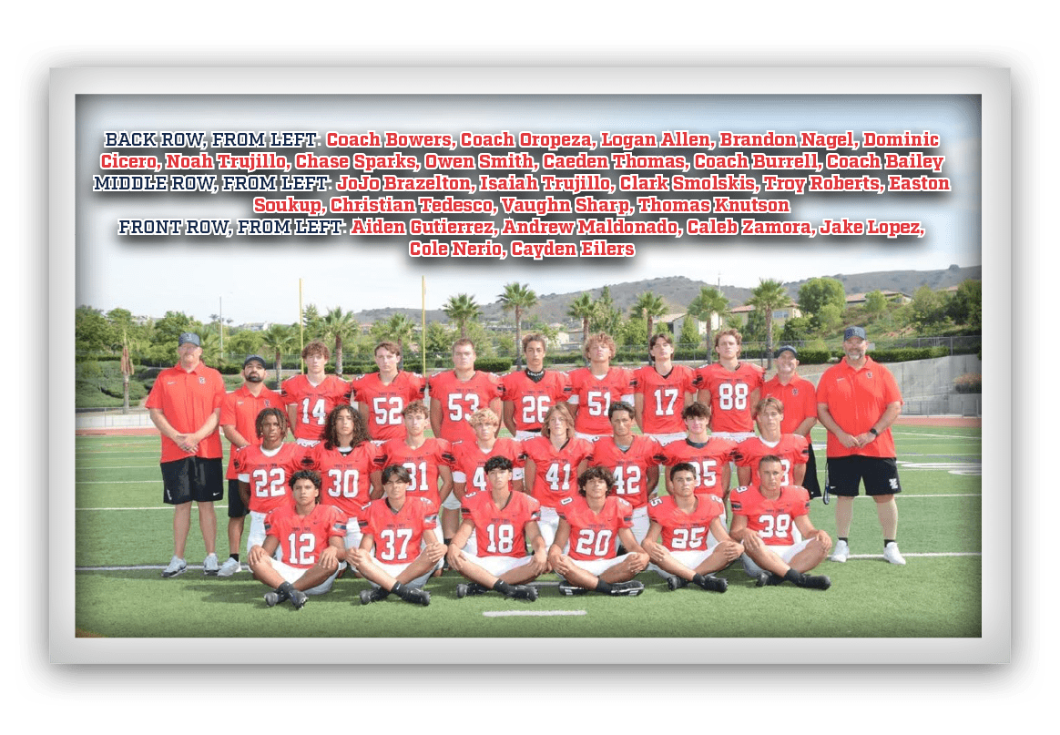 BACK ROW, FROM LEFT: Coach Bowers, Coach Oropeza, Logan Allen, Brandon Nagel, Dominic Cicero, Noah Trujillo, Chase Sp...