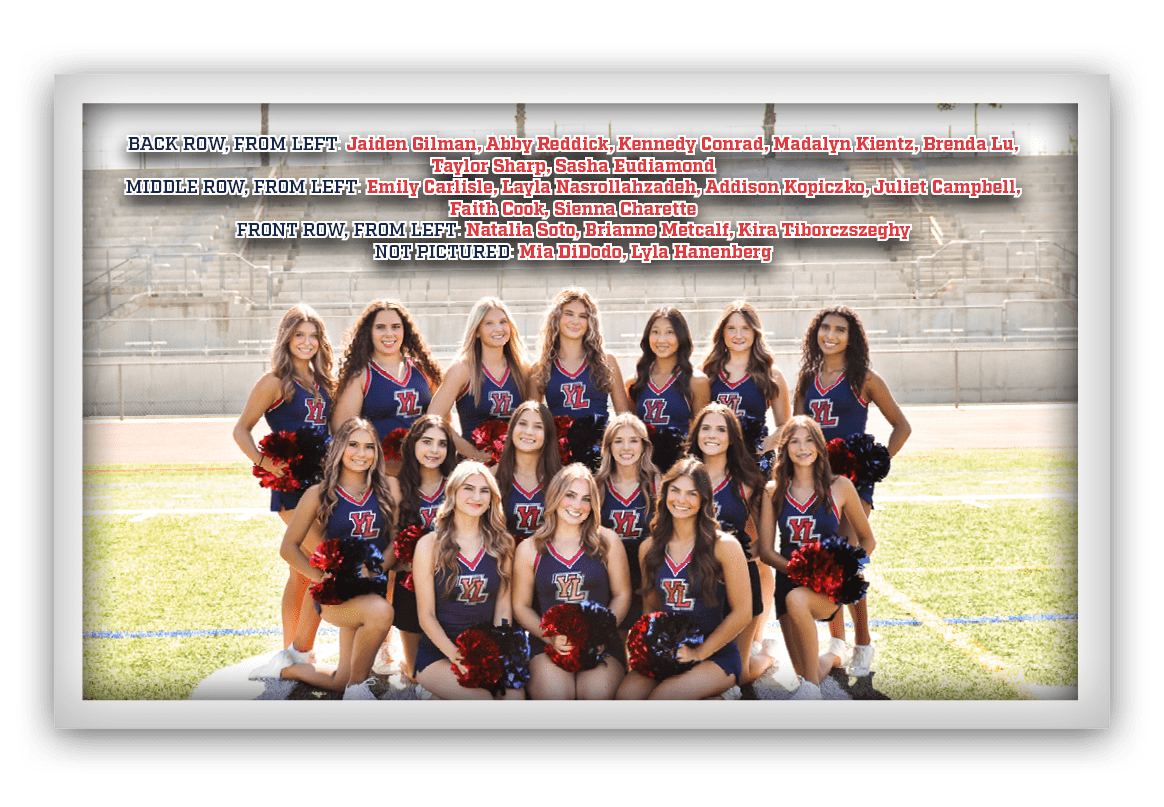 BACK ROW, FROM LEFT: Jaiden Gilman, Abby Reddick, Kennedy Conrad, Madalyn Kientz, Brenda Lu, Taylor Sharp, Sasha Eudi...