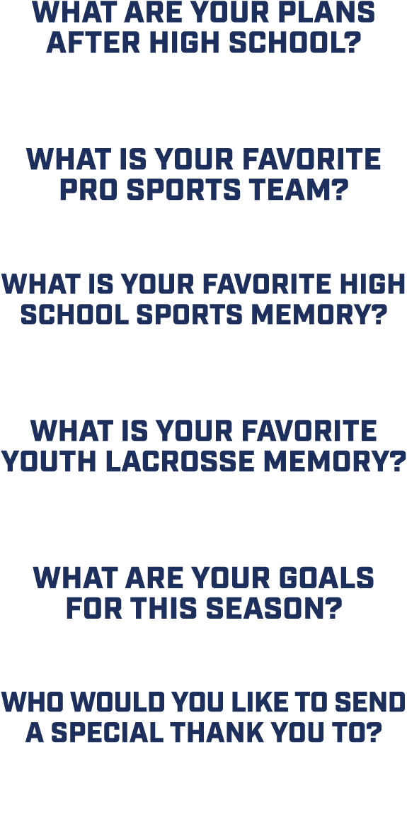 What are your plans after high school? “Attend university of Dayton or university of Cincinnati and study business.” ...