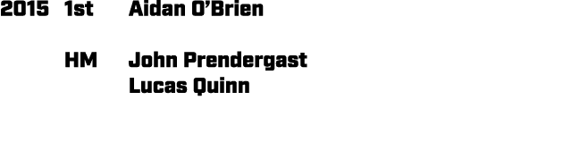2015 1st Aidan O’Brien HM John Prendergast Lucas Quinn