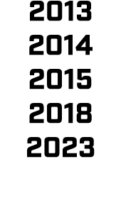 2013 2014 2015 2018 2023