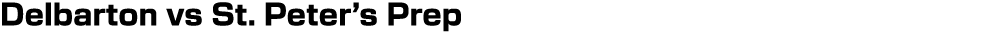 Delbarton vs St. Peter’s Prep