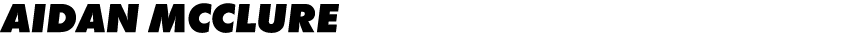 AIDAN MCCLURE 