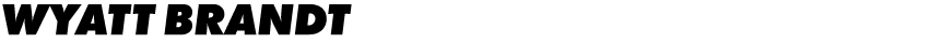 WYATT BRANDT