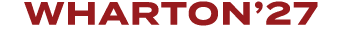 WHARTON’27