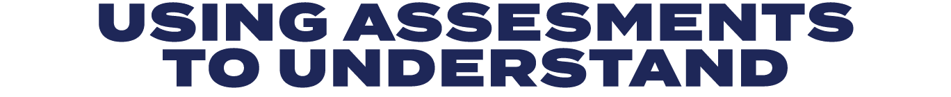 using assesments to understand